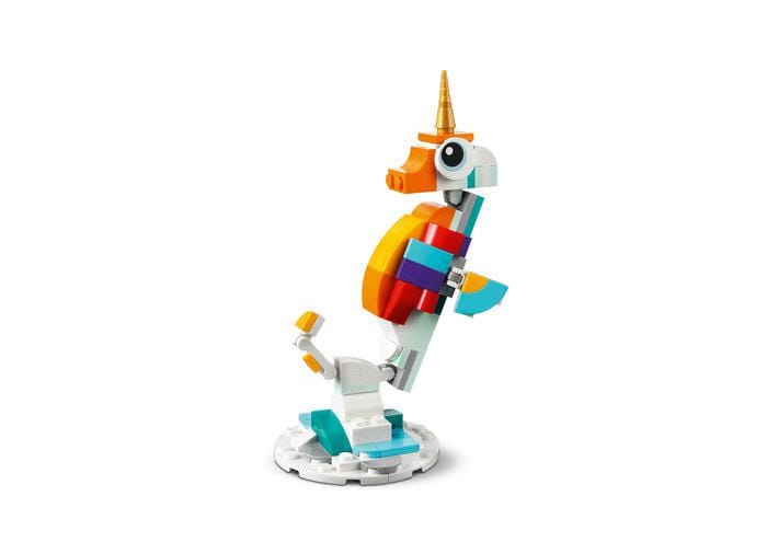 Lego Jucării Set Constructie LEGO Creator 3-in-1 31140 | Unicorn Magic, Seahorse, Peacock, Multicolor