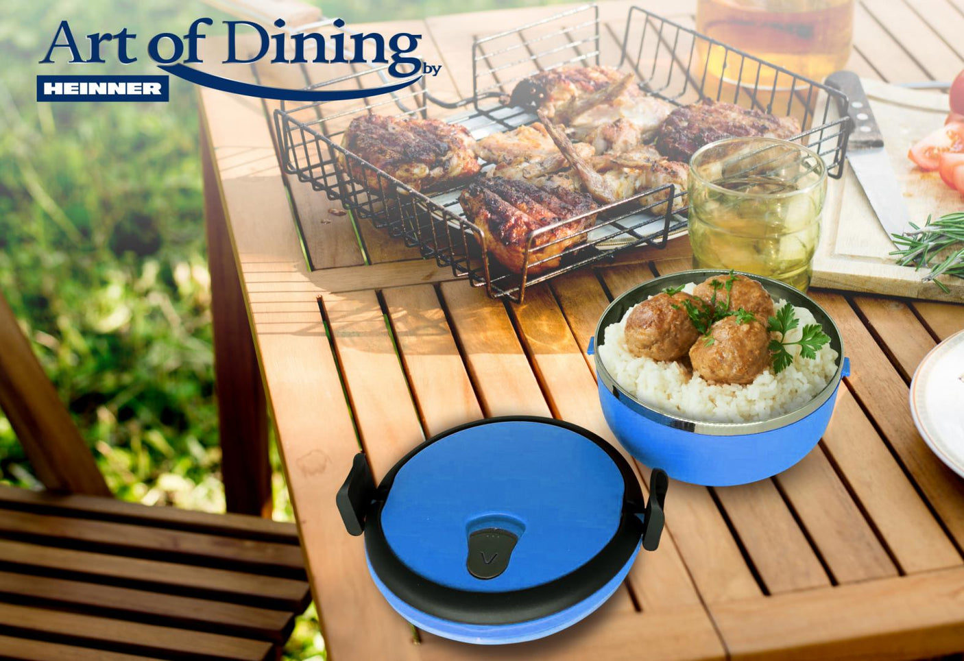 Heinner Caserola termica Caserola Termica Heinner HR-F-863-1A | 0.7L, Albastra, Art of Dining