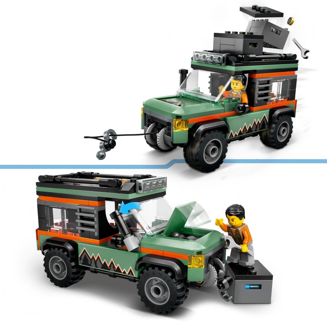 Lego Jucării Set Constructie LEGO City 60447 | 4x4 Off-road, Camioneta, Cadou