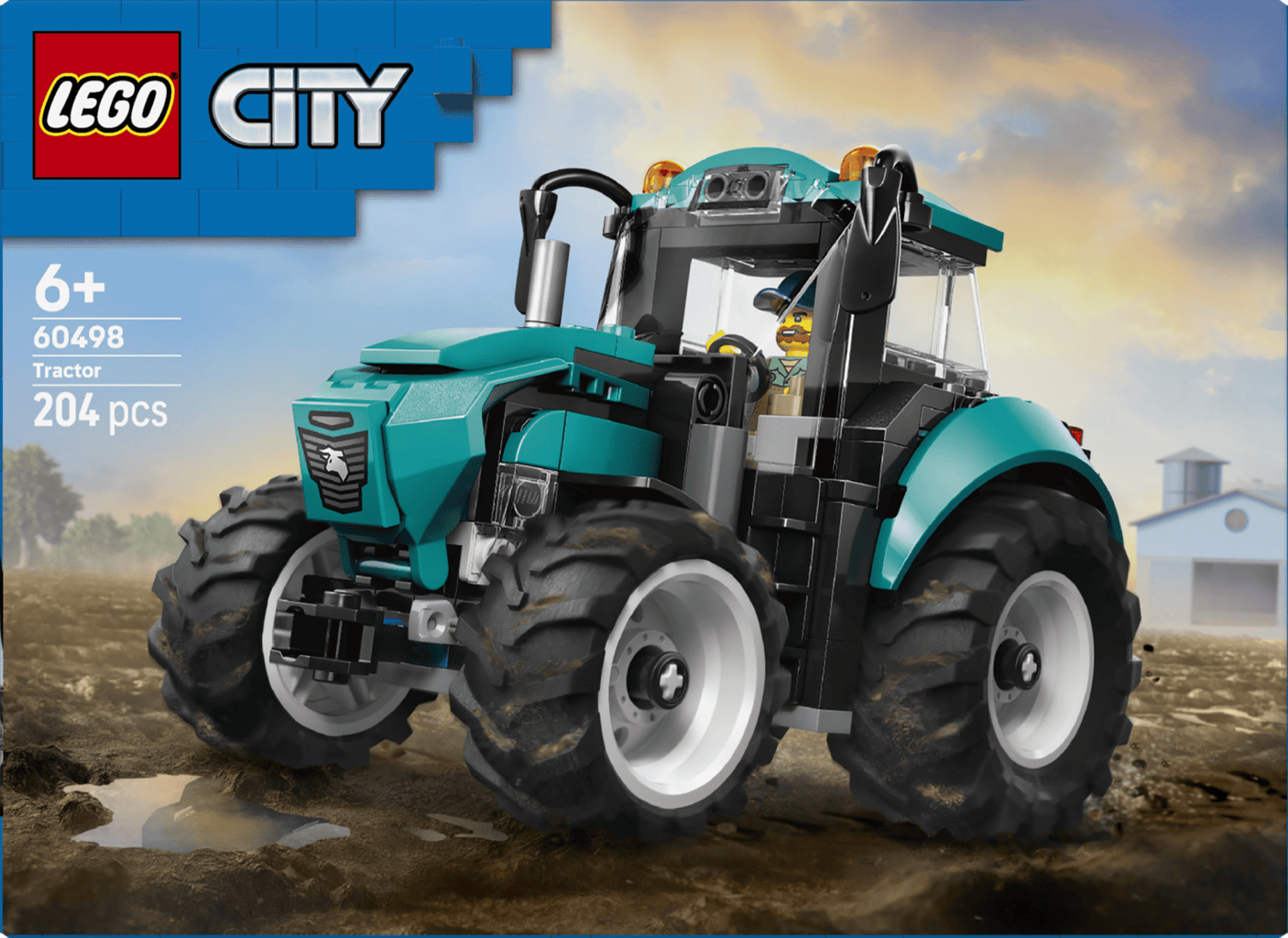 Lego Jucării Set Constructie LEGO City 60498 | Tractor, Utilaje Agricole, Cadou