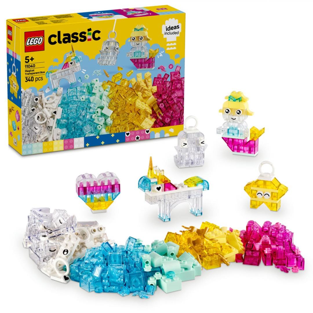 Lego Jucării Set Constructie LEGO 11040 | Cutie Transparenta Magica, Creativ, Cadou