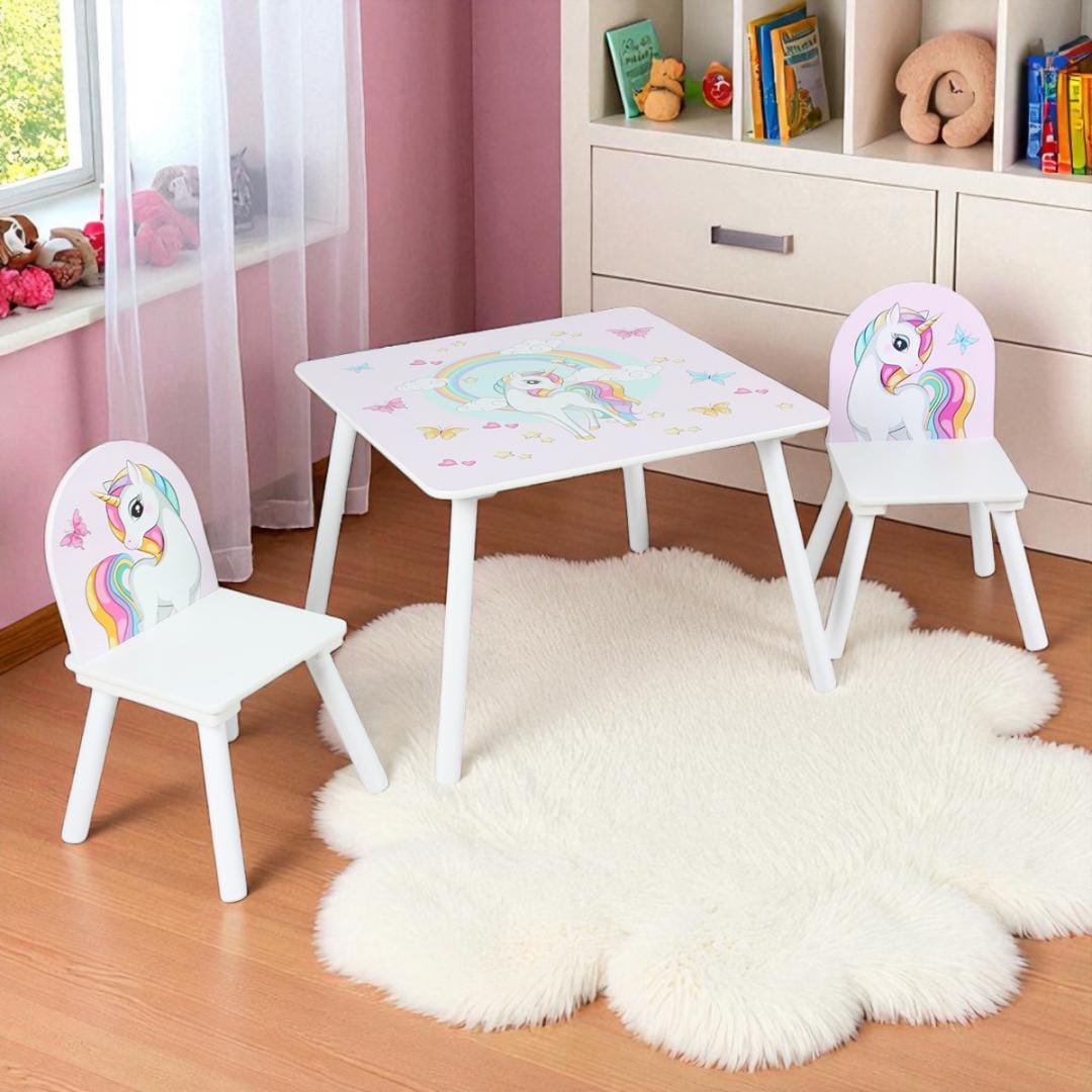 U-Grow Puericultură Set 2 Scaune + Birou U-Grow UGMB01-UNC | Unicorns, Copii