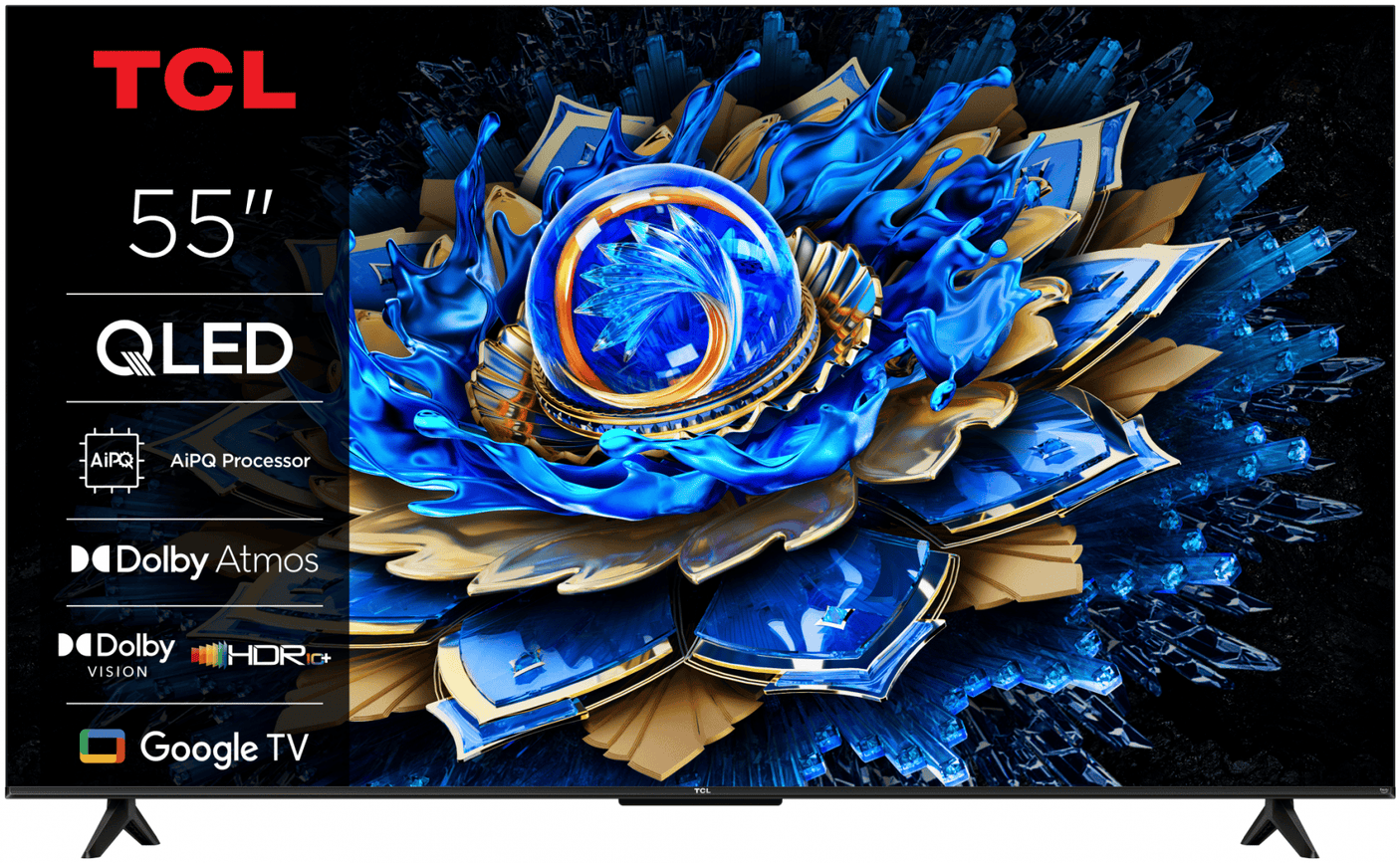 TCL Televizoare Televizor TCL QLED 55T69C | 139 cm, Smart Google TV, 4K Ultra HD, (Model 2025)