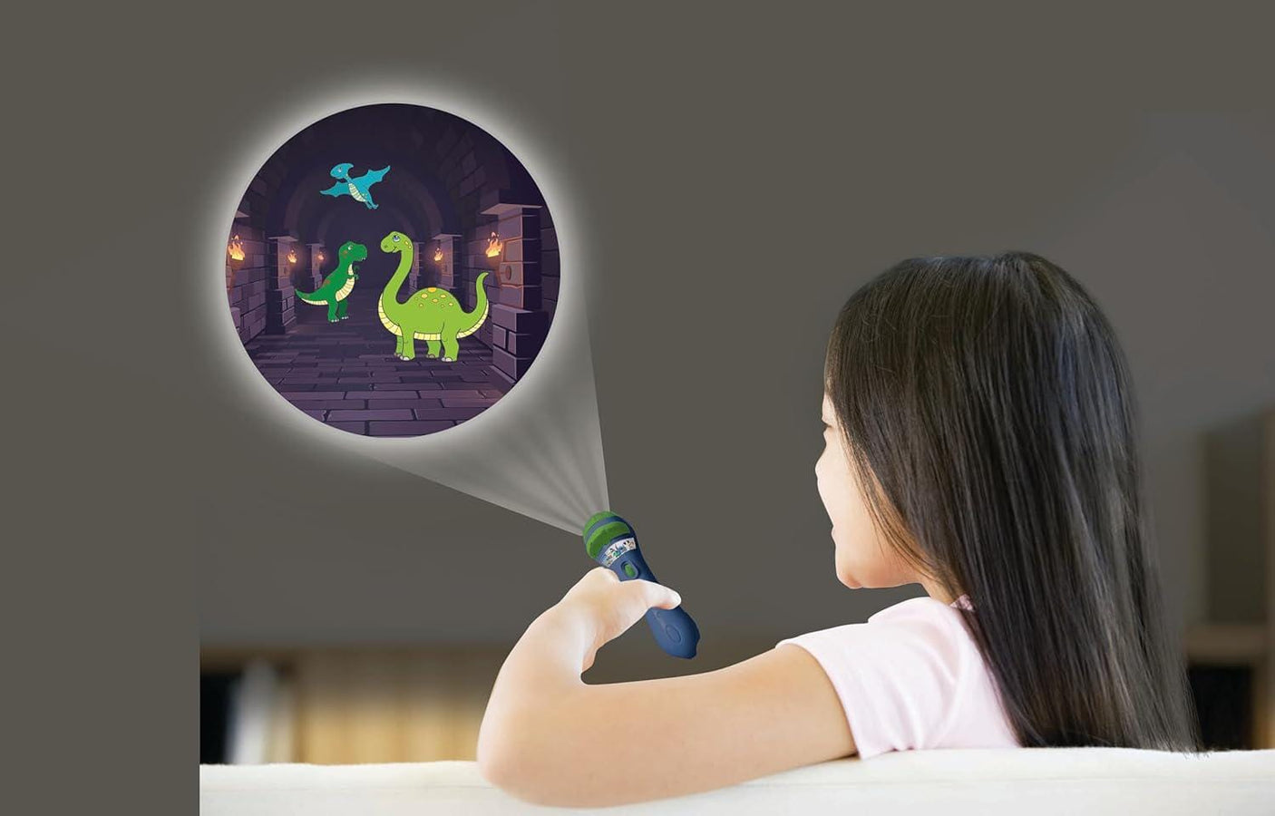Lexibook Jucării Lanterna Lexibook LTC050DINO | Cu Proiector, Dinozaur, Copii