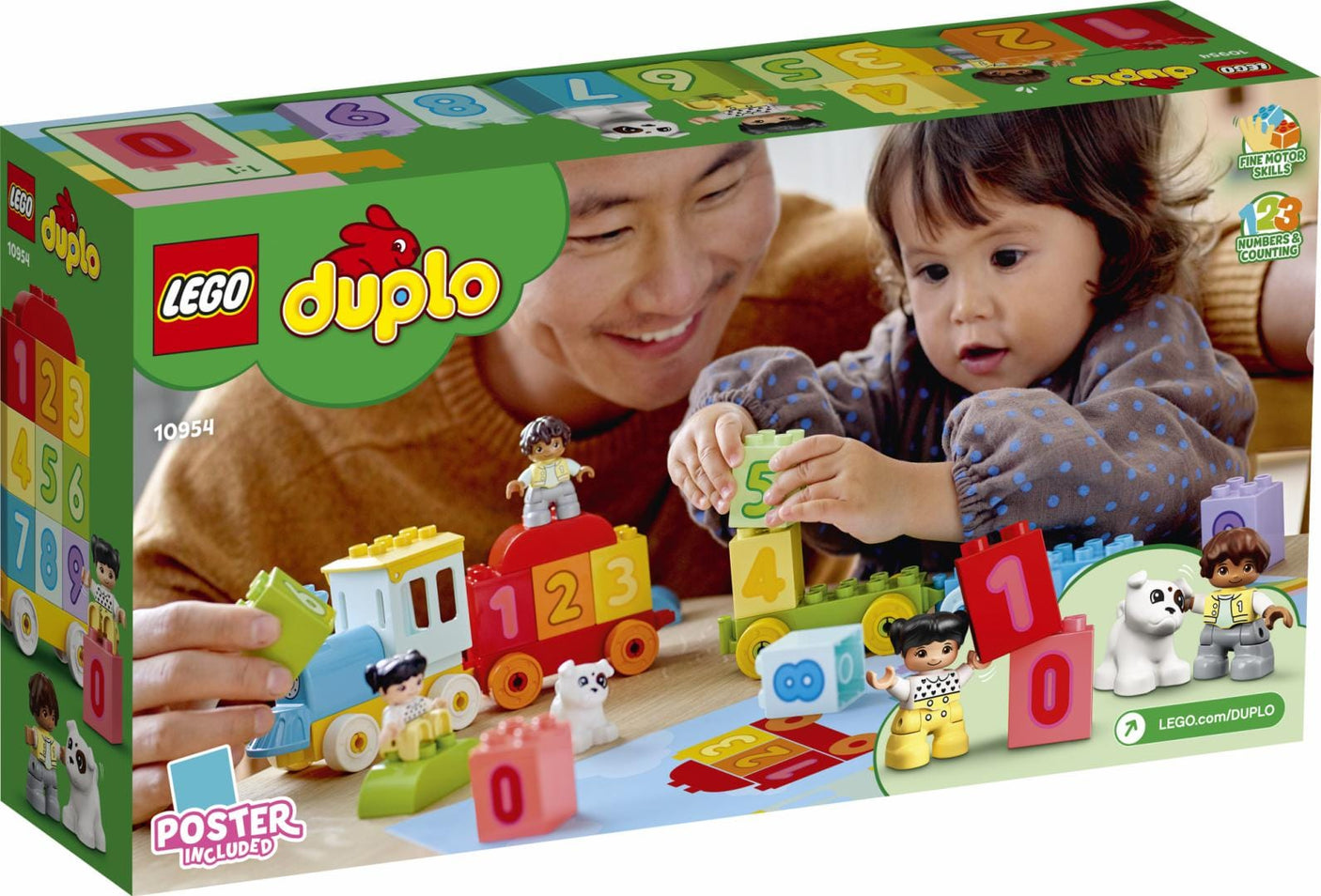 Lego Jucării Set Constructie LEGO Duplo 10954 | Trenul cu Numere, 23 Piese, 1.5+
