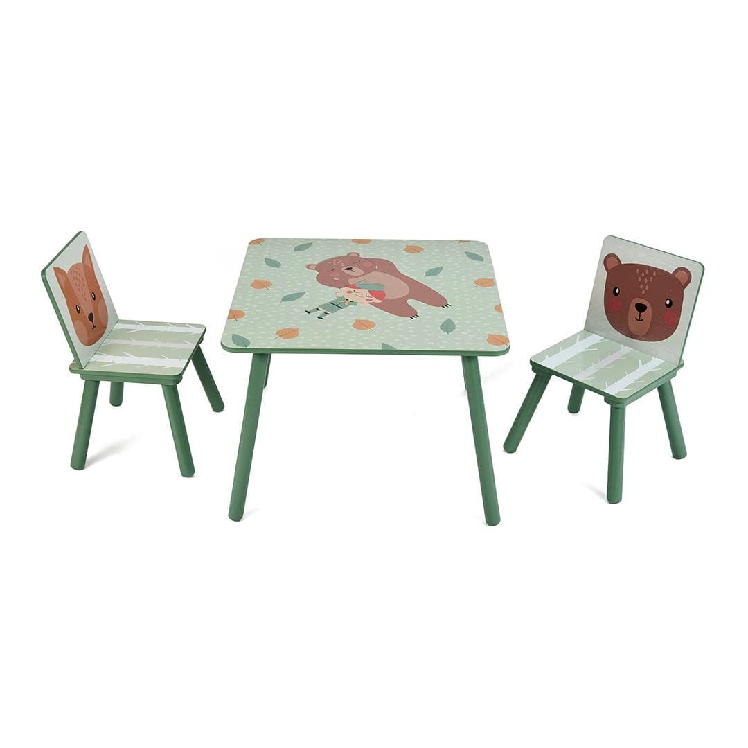 U-Grow Puericultură Set Birou si Scaune Copii U-Grow UGMBS07-GNF | Green Forest, 2 Scaune