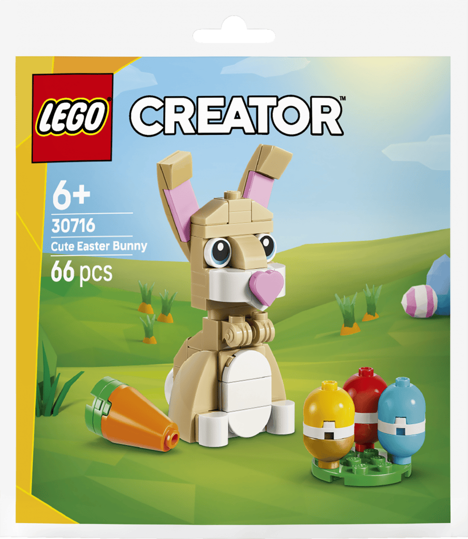 Lego Jucării Set Constructie LEGO 30716 | Iepuras Dragalas de Paste, Polybag, Cadou