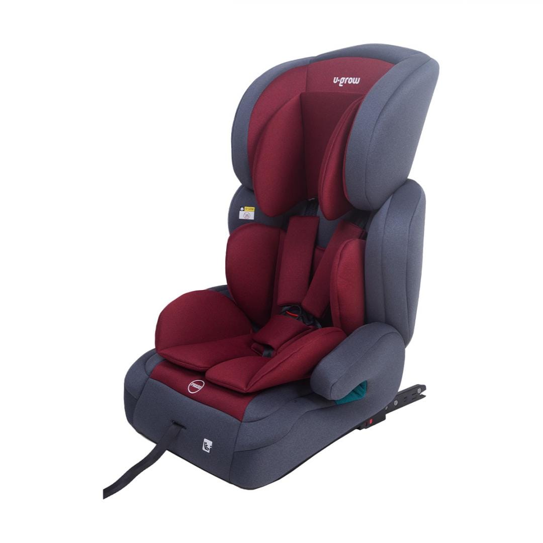 U-Grow Puericultură Scaun Auto U-Grow UG-301ISO-RD | 76-150cm, 15 Luni-12 Ani, R129, Isofix, Rosu