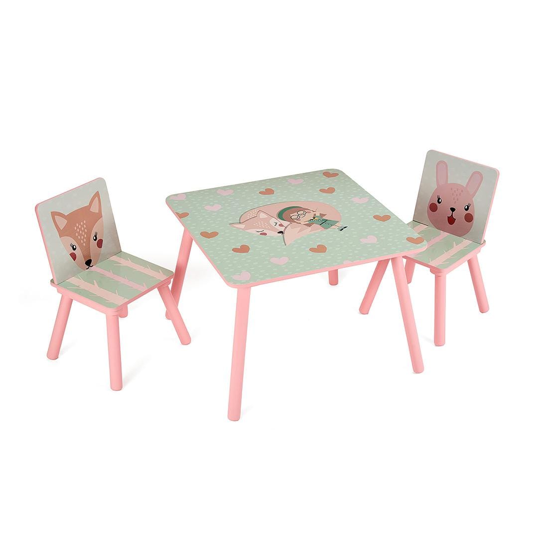U-Grow Puericultură Set 2 Scaune + Birou U-Grow UGMBS06-PKF | Pink Forest, Copii