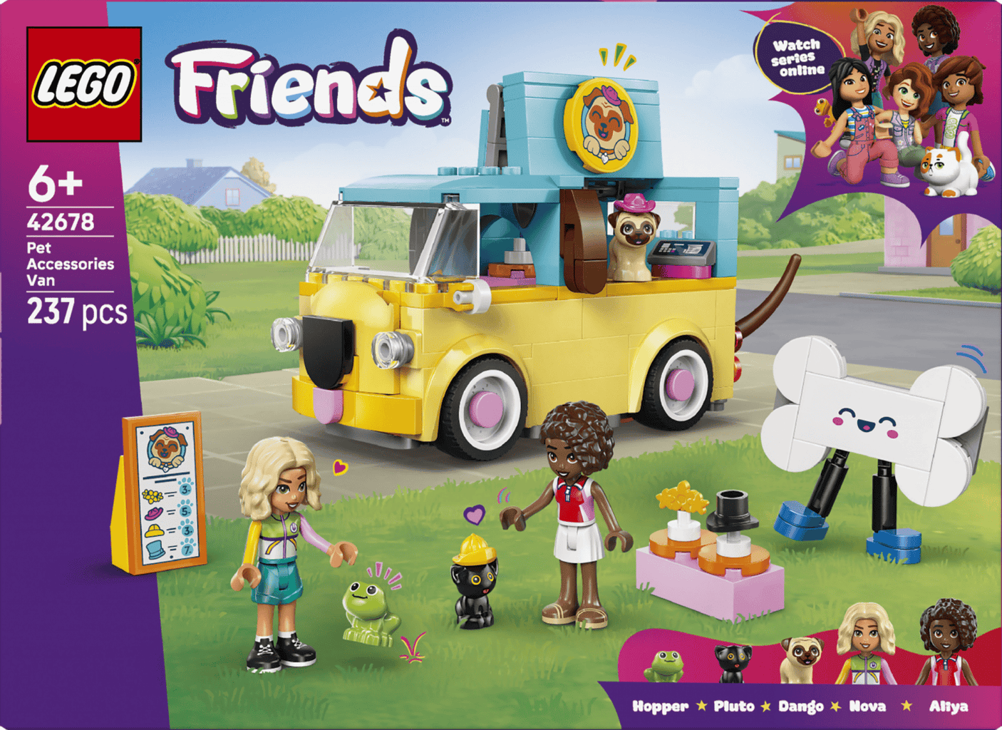 Lego Jucării Set Constructie LEGO 42678 | Furgoneta cu Accesorii Animale, Cadou