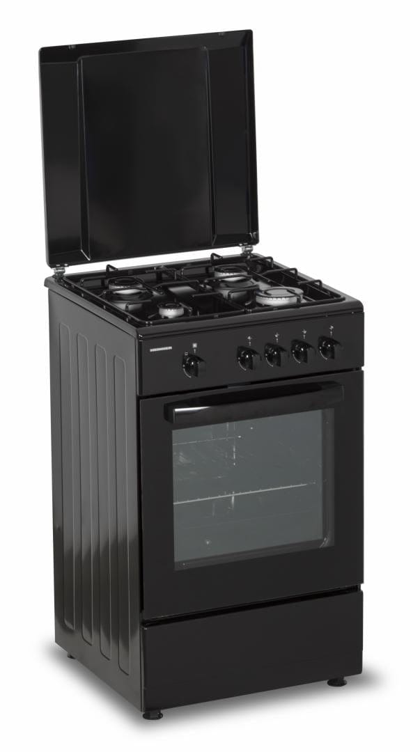 Heinner Aragaz Aragaz Gaz Heinner HFSC-SME50BK | 50cm, 4 Arzatoare, Negru, 50x50x85cm