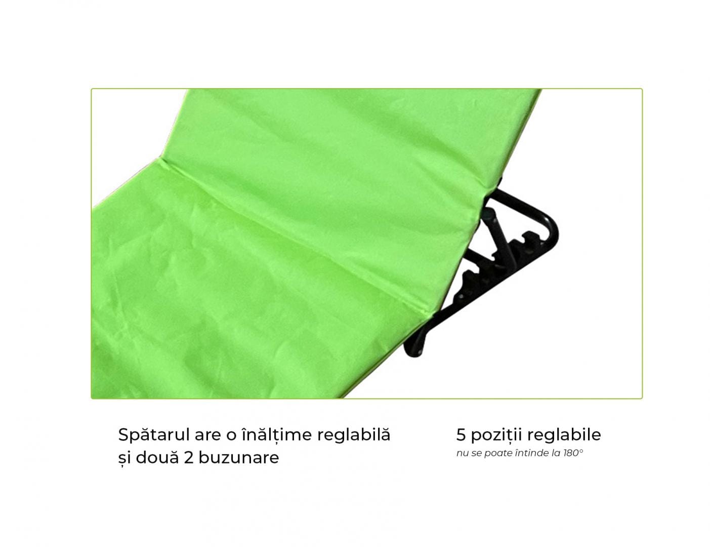 Heinner Covor plaja Covor Plaja Heinner DCPP002L | 141x45x51cm, Tip Sezlong, Lime