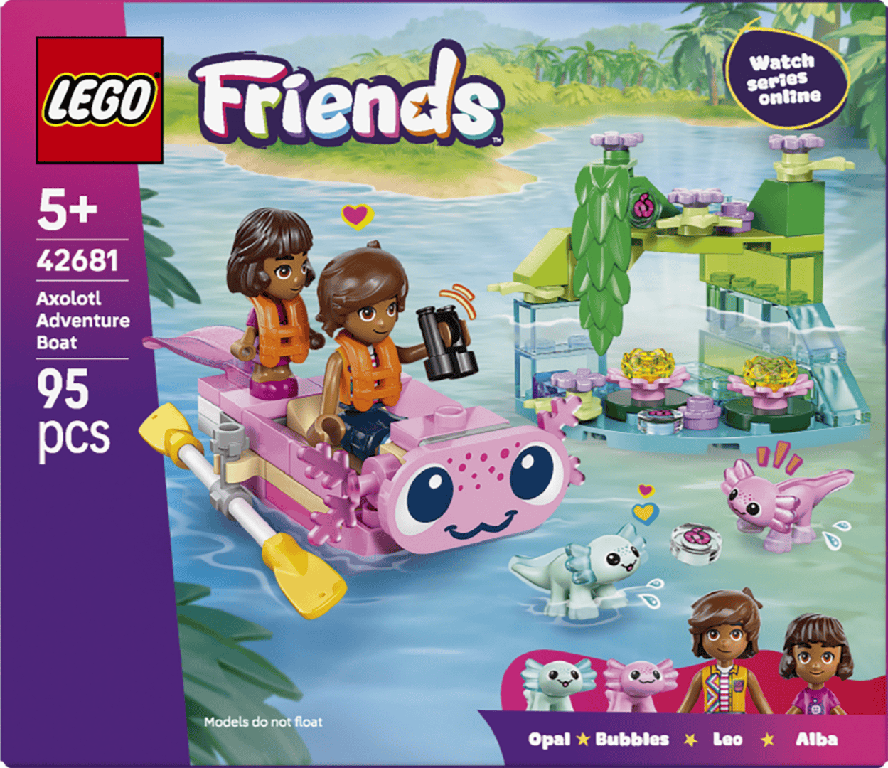 Lego Jucării Set Constructie LEGO 42681 | Barca-axolotl, Aventuri, Cadou