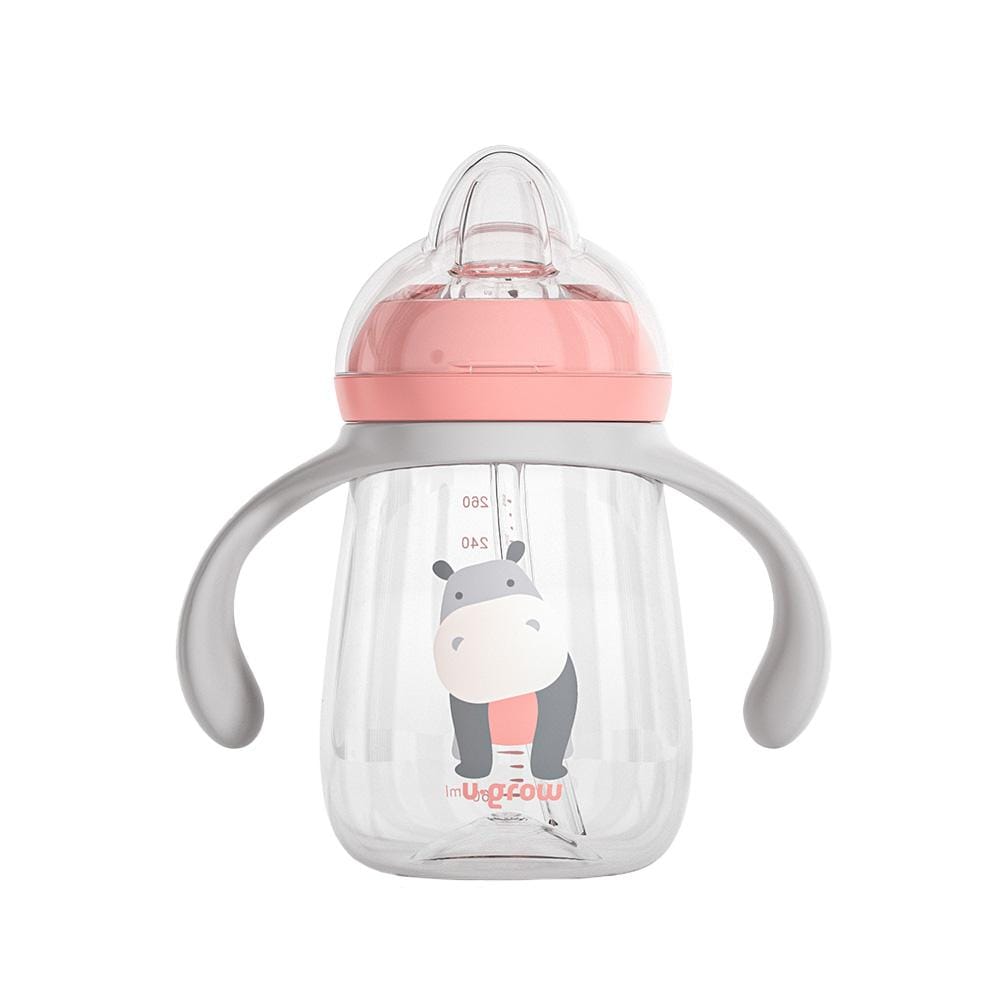 U-Grow Alimentație bebe Cana Bebe U-Grow UG-3IN1-PK | 260ml, Tritan, 3 Accesorii, Dark Pink