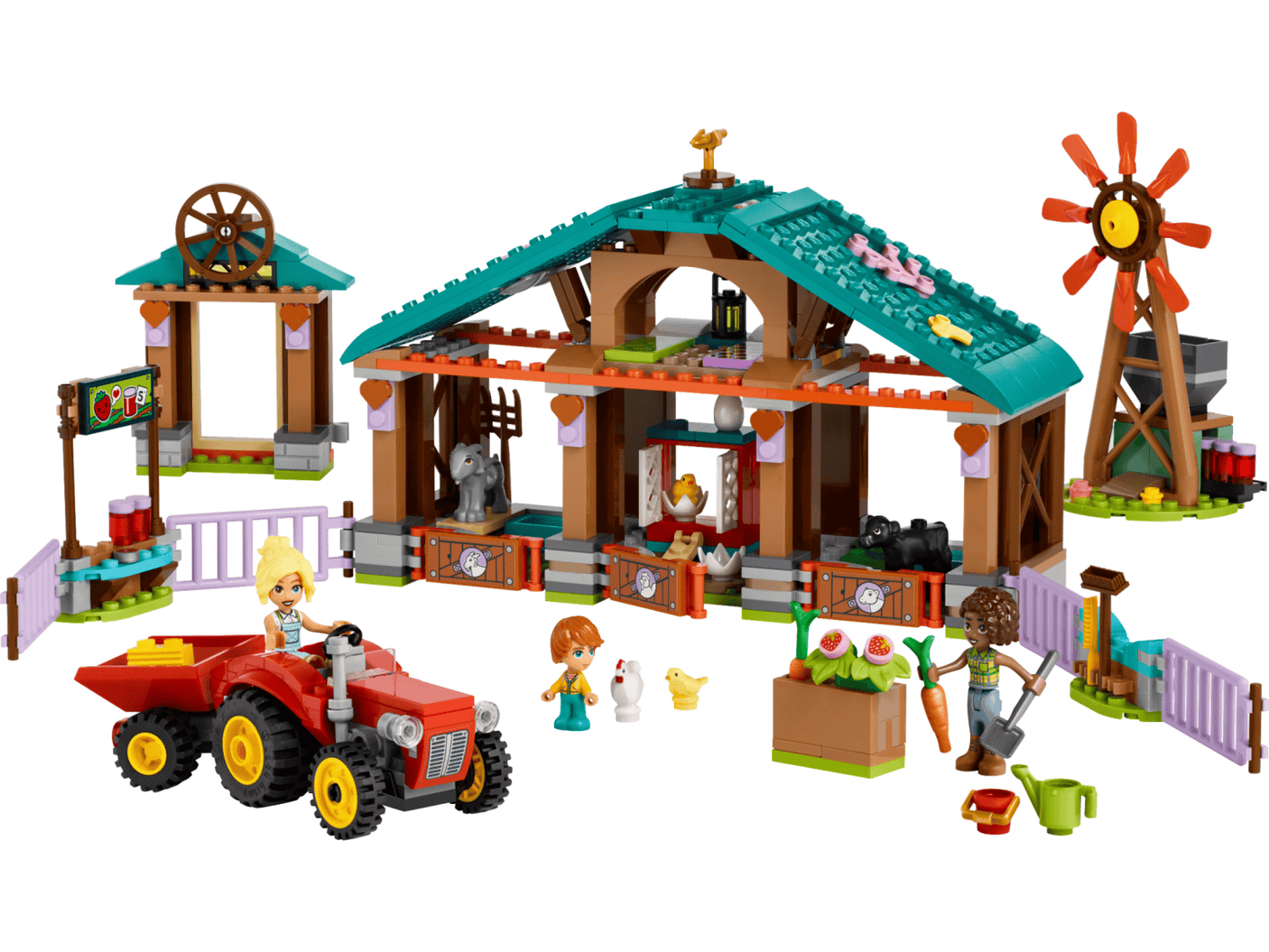 Lego Jucării Set Constructie LEGO 42617 | Refugiu Animale de Ferma, Cadou Copii