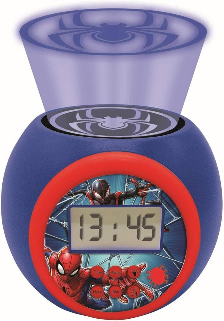Lexibook Jucării Ceas Desteptator Lexibook RL977SP | cu Proiector, Spider-man, Cadou Copii
