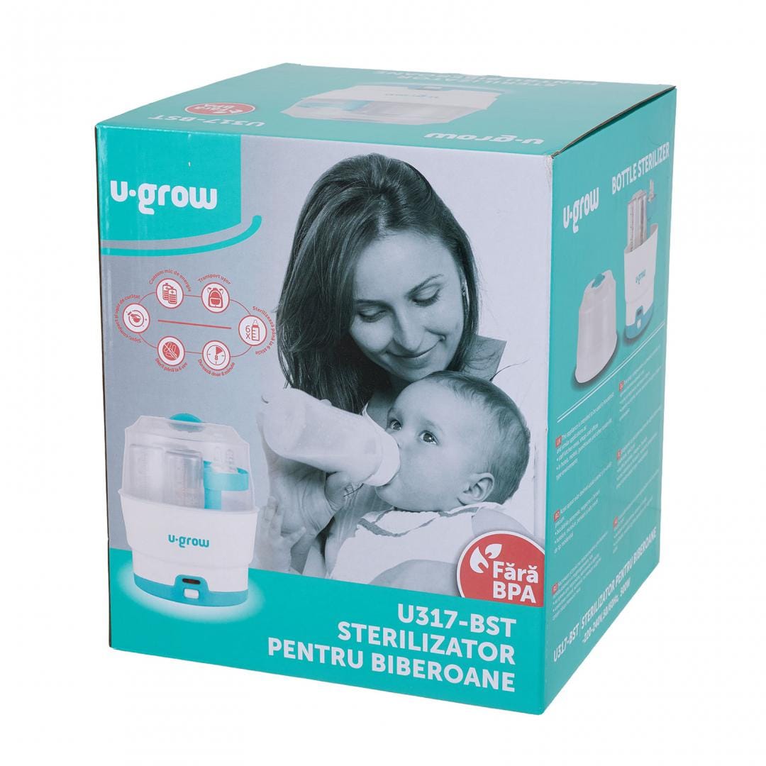U-Grow Alimentație bebe Sterilizator Biberoane U-Grow U317-BST | 6 Biberoane, 500W, Electric