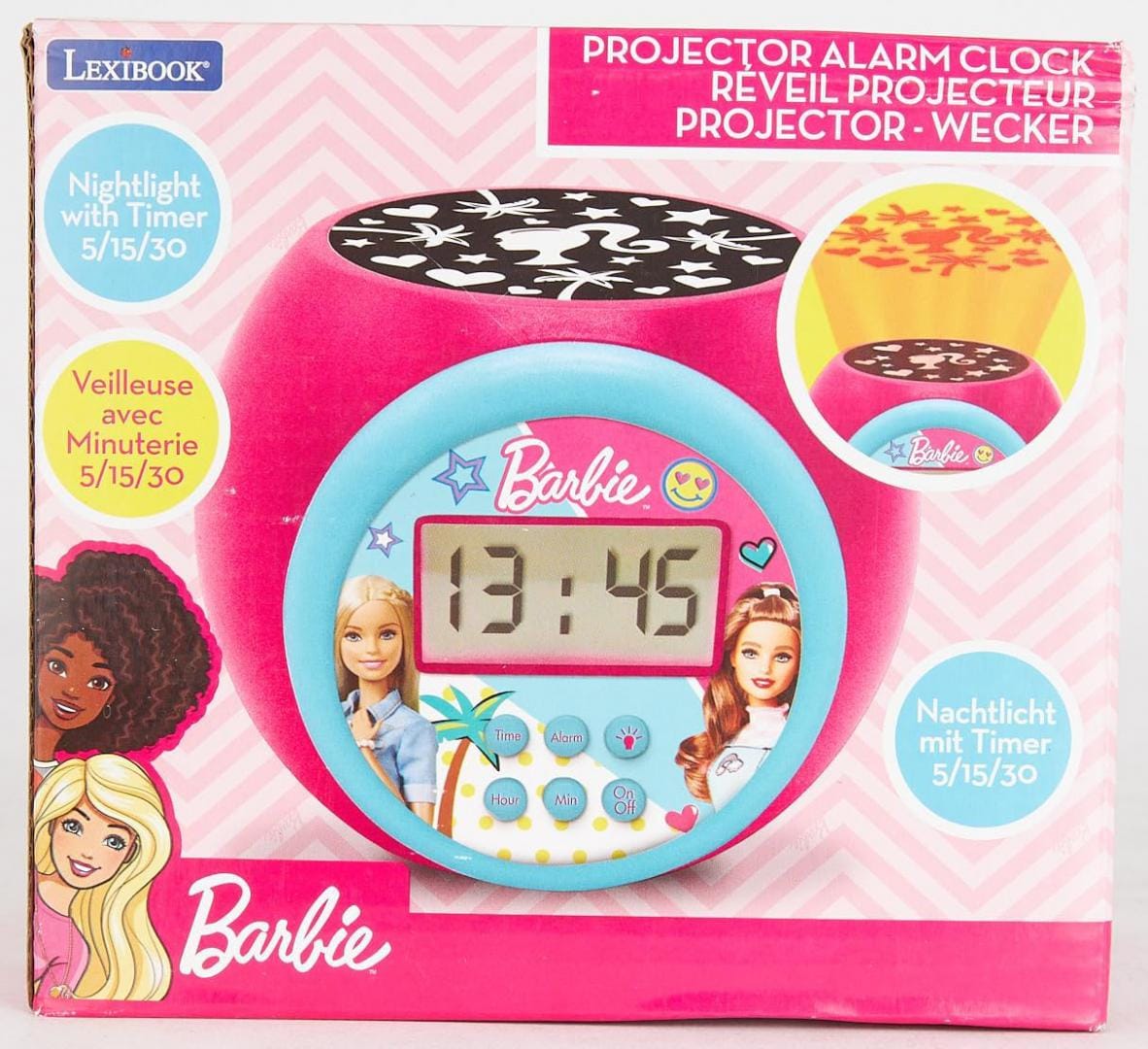 Lexibook Jucării Ceas Desteptator Lexibook RL977BB | Proiector, Barbie, Copii