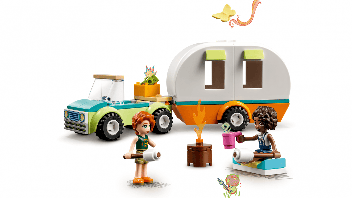 Lego Jucării Set Constructie LEGO Friends 41726 | Vacanta cu Rulota, Camping, Cadou