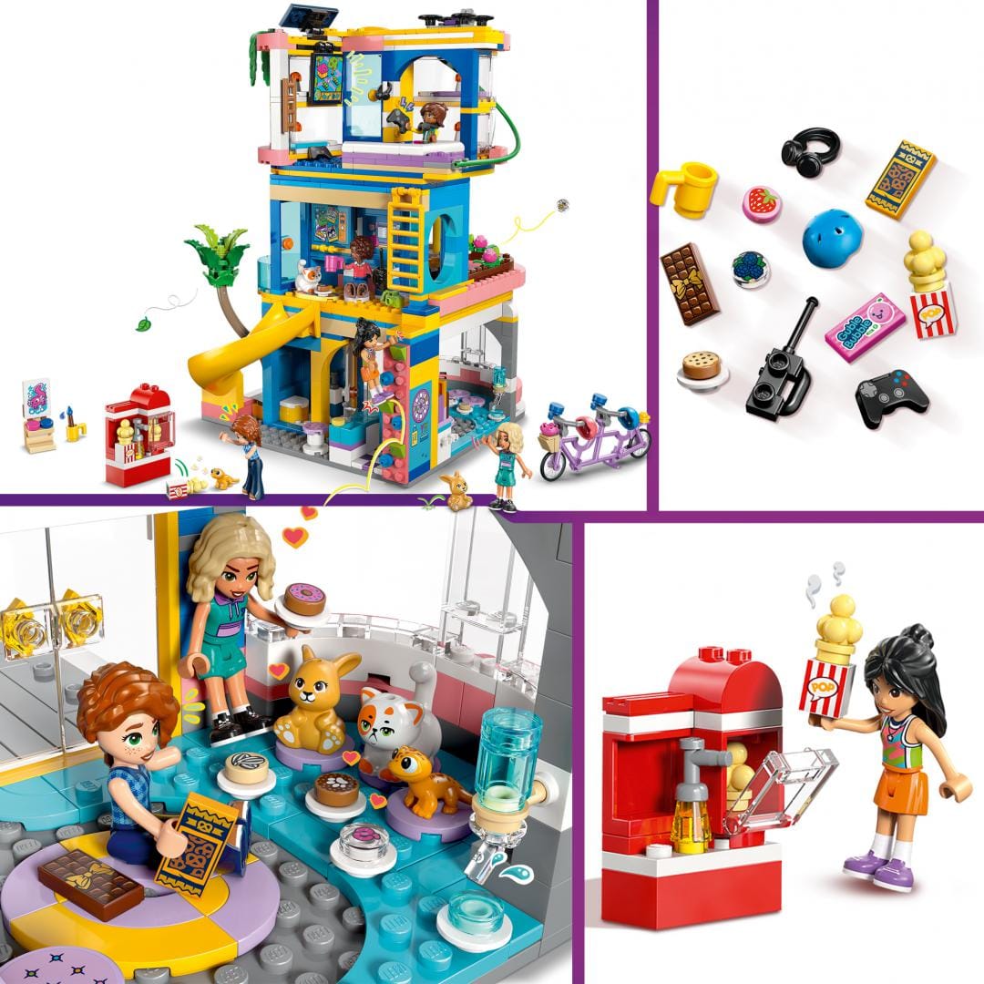 Lego Jucării Set Constructie LEGO Friends 42689 | Clubul Prietenilor, Orasul Heartlake, Cadou