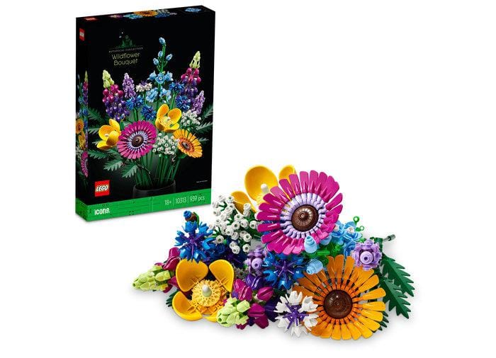 Lego Jucării Set Constructie LEGO 10313 | Buchet Flori de Camp, Botanical, Cadou