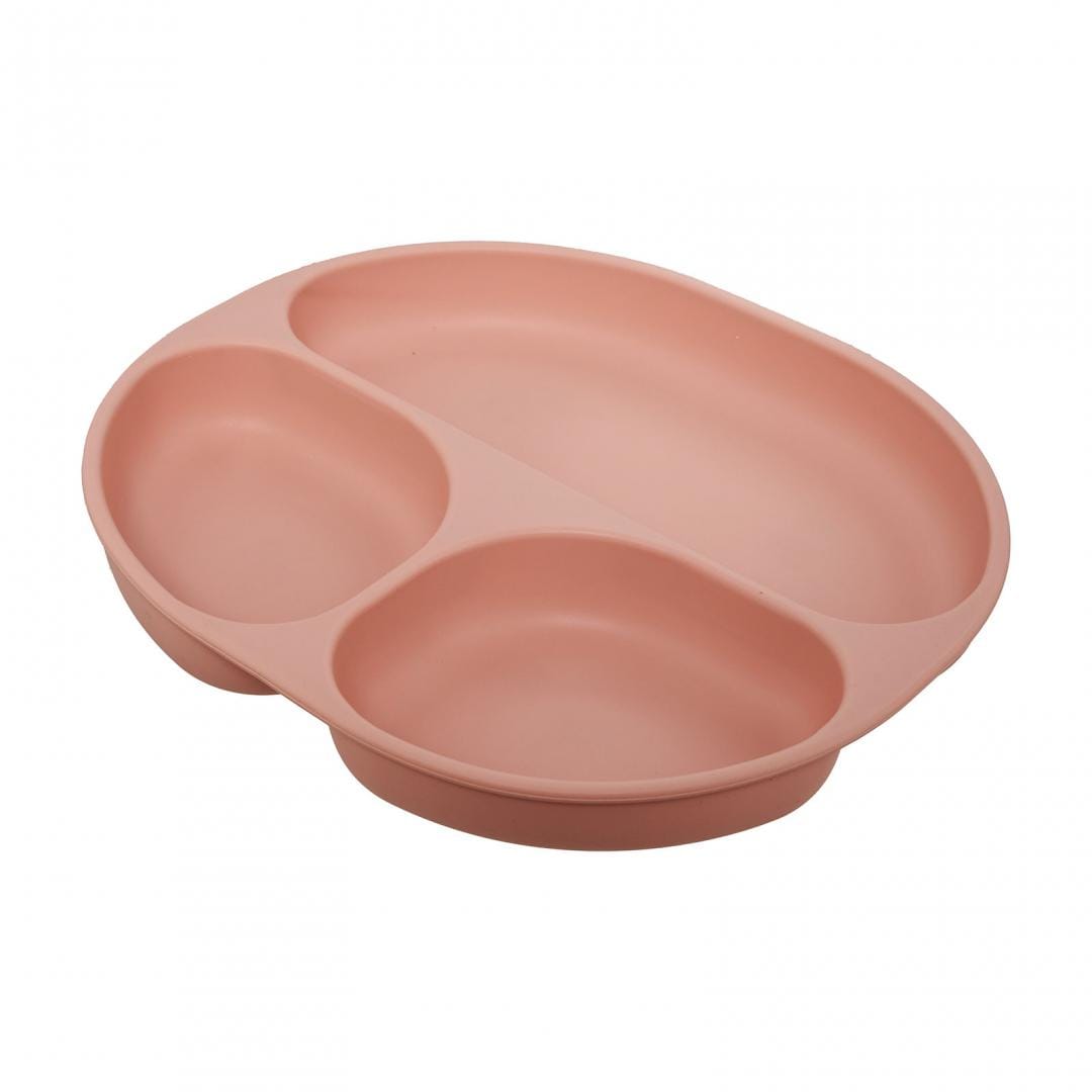 U-Grow Alimentație bebe Set Diversificare U-Grow UG-SET15PK | 3 Piese Silicon, Bol, Farfurie, Cana cu Cioc, Roz