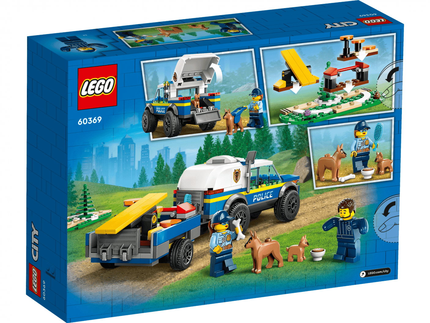 Lego Jucării Set Constructie LEGO City 60369 | Antrenament Canin Politie, 188 Piese, 6+