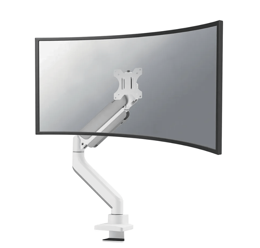 NEOMOUNTS Brat monitor pentru ecrane curbate Neomounts DS70PLUS-450WH1; pentru display-uri cu diagonale 17"-49", sistem de prindere VESA 75x75~100x100, greutate maxima suportata 18kg, full motion, tilt +45°, sw