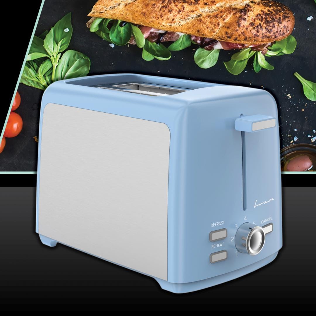 Fram Prajitor de paine Prajitor de paine FRAM FTP-8007SSBL | 800W, 2 felii, 7 niveluri, Albastru