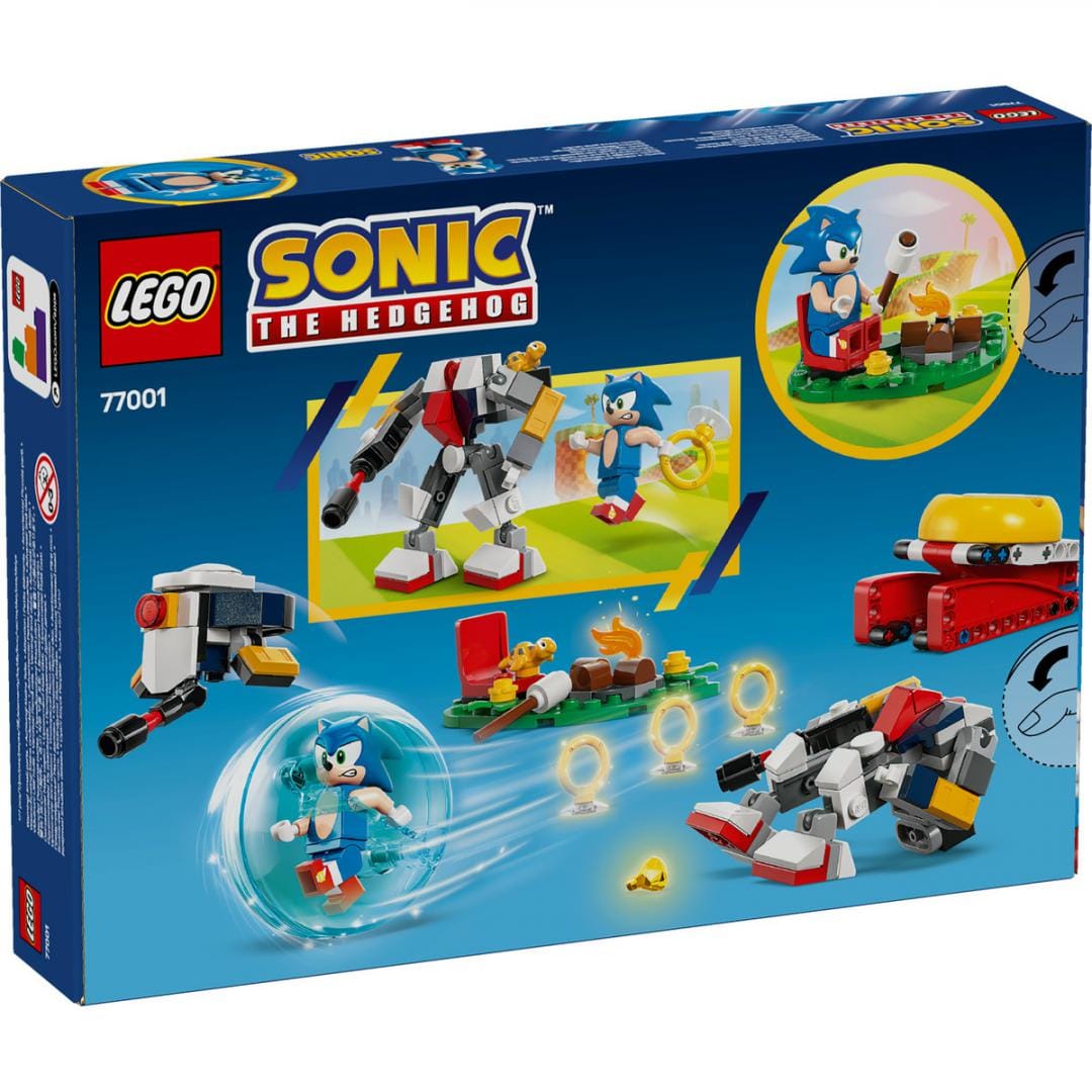 Lego Jucării Set Constructie LEGO Sonic 77001 | Infruntare la Focul de Tabara, Cadou