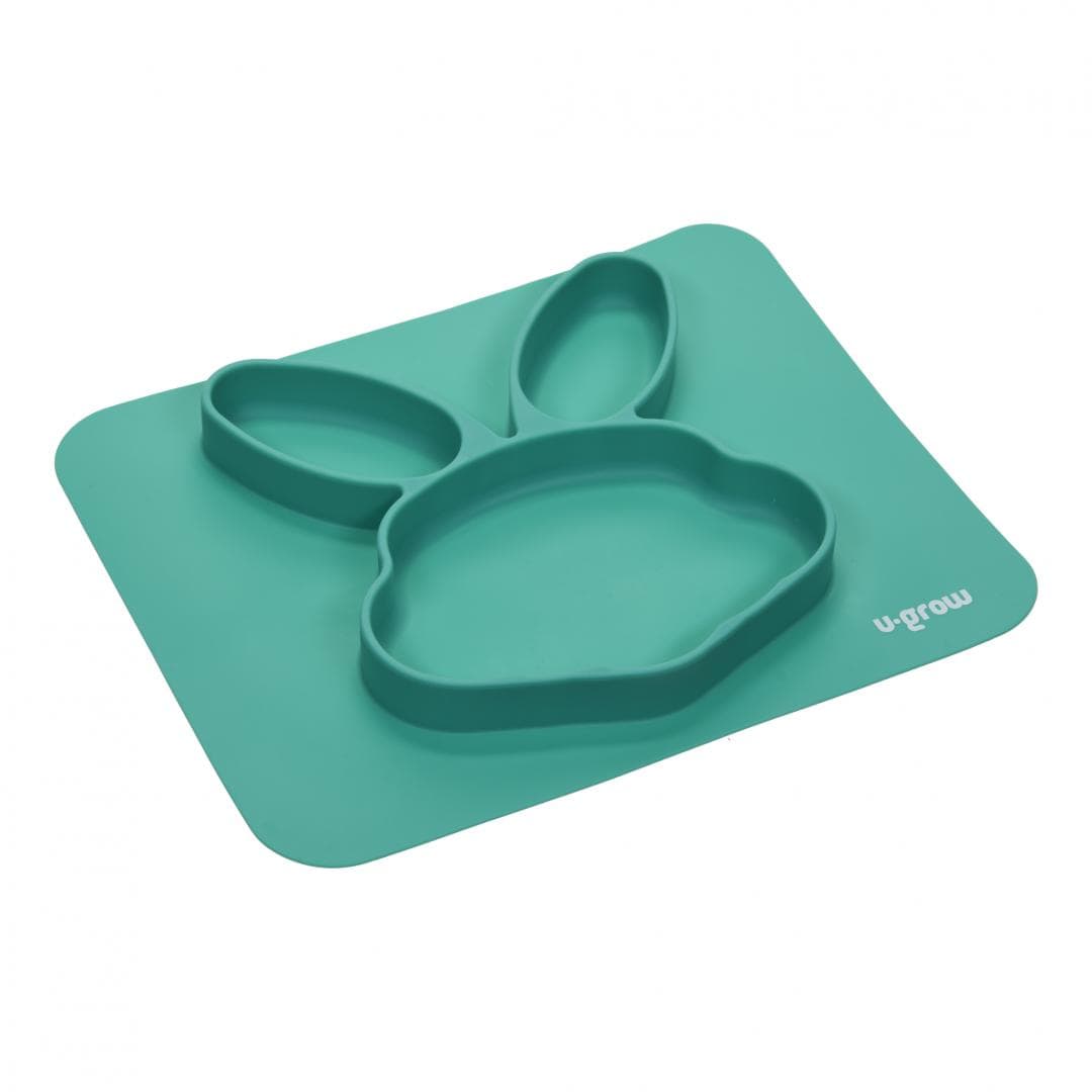 U-Grow Alimentație bebe Farfurie Silicon U-Grow UG-FS11IP | Forma Iepuras, Bebe
