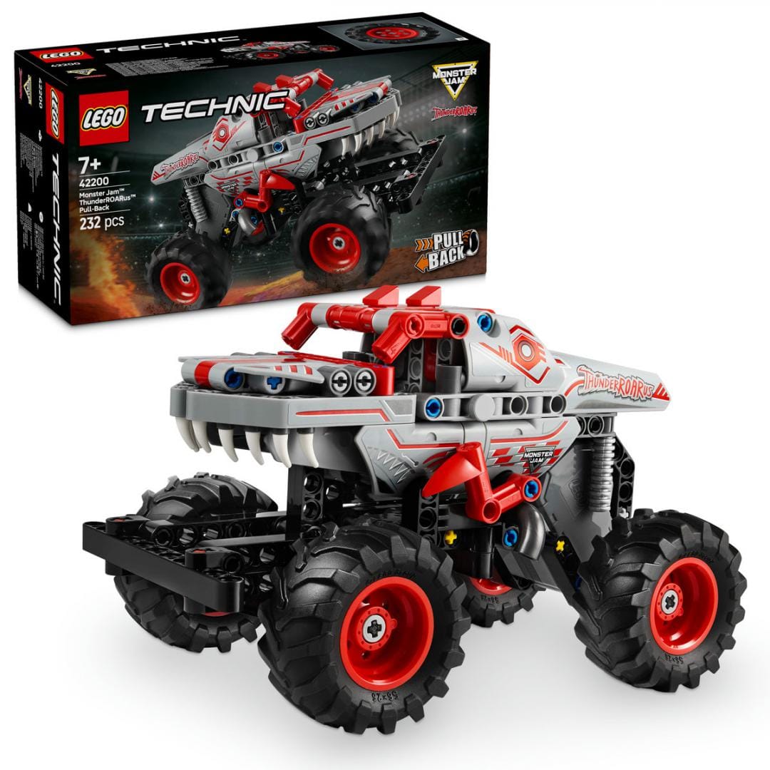 Lego Jucării Set Constructie LEGO Technic 42200 | Monster Jam Thunderroarus, Pull-back, Cadou