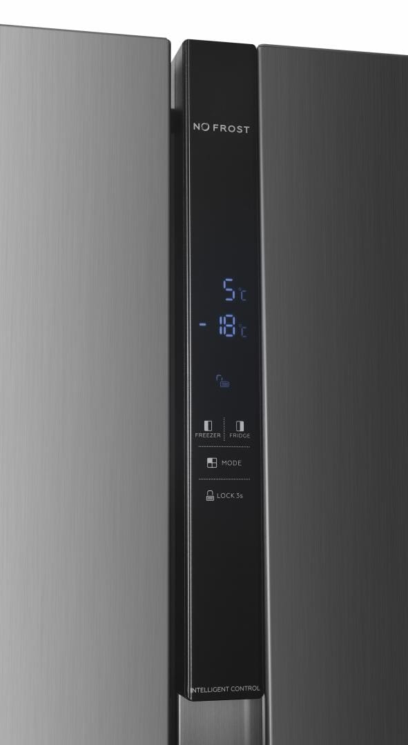 Heinner Side by side Side by Side Heinner HSBS-H439NFXWDE++ | 439L, No Frost, Clasa E, Inox, 90x59.5x177cm