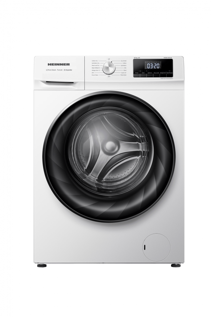 Heinner Masina de spalat cu uscator Masina de spalat rufe cu uscator Heinner HWDM-H8514A | 8kg spalare, 5kg uscare, 1400RPM, Clasa A