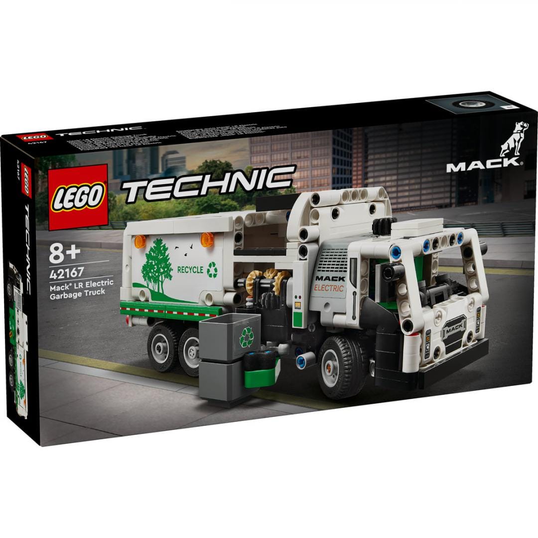 Lego Jucării Set Constructie LEGO Technic 42167 | Autogunoiera Mack LR Electrica, Vehicul, Cadou