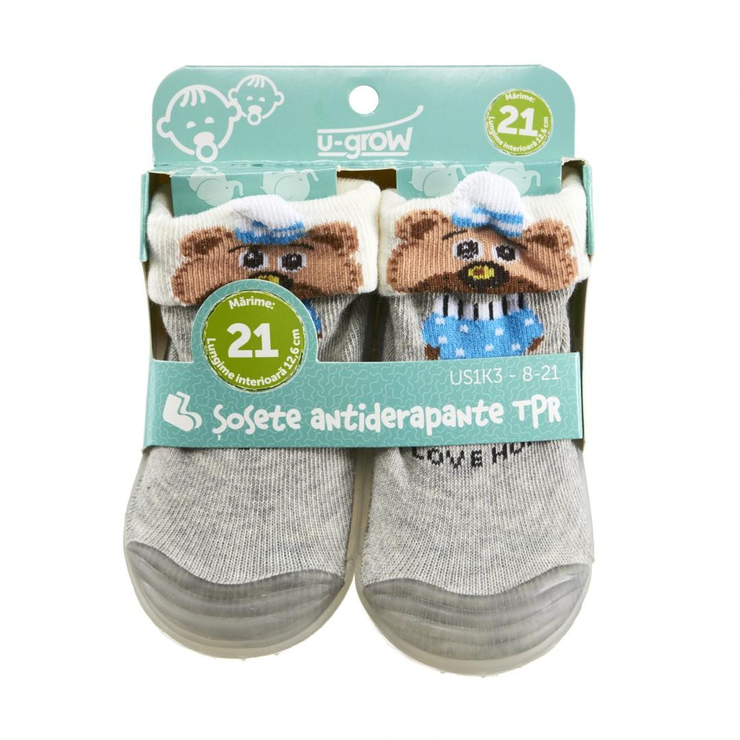 U-Grow Îngrijire bebe Sosete Antider U-Grow US1K3-8-21 | TPR, 21cm, 12.6cm
