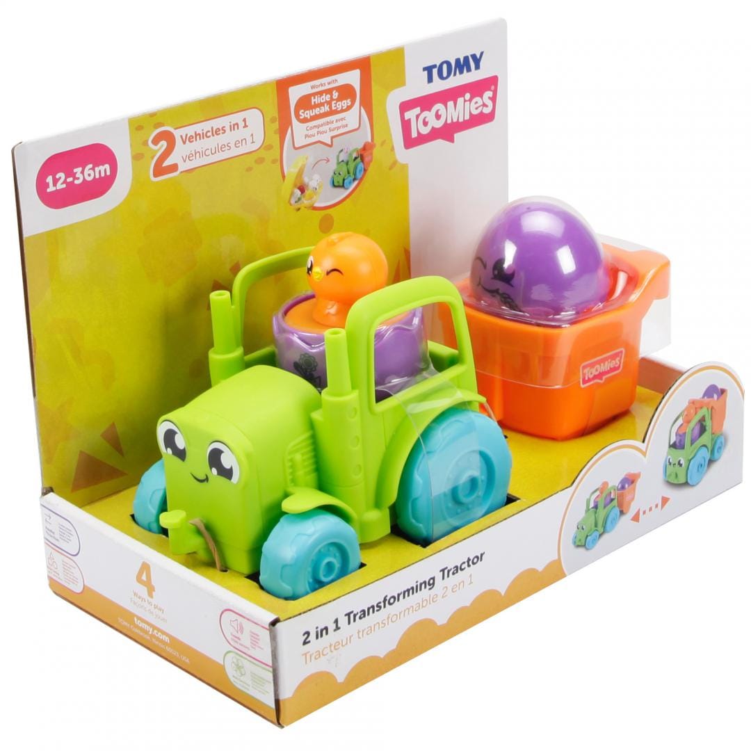 Tomy Jucării Jucarie Tomy T73219 | Tractoras 2IN1, Interactiv, Cadou Copii