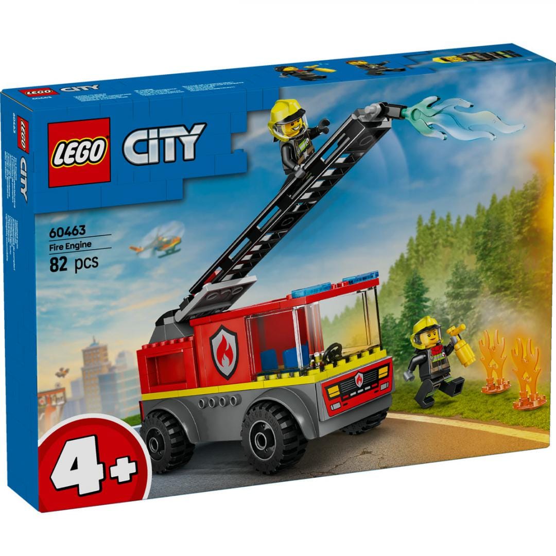 Lego Jucării Set Constructie LEGO 60463 | Camion Pompieri cu Scara, Vehicul, Cadou