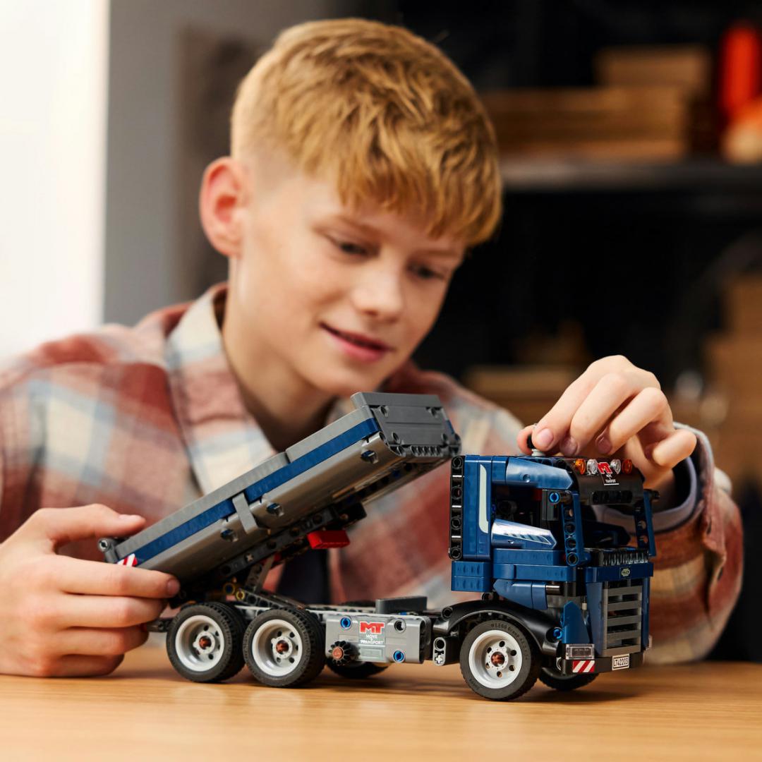 Lego Jucării Set Constructie LEGO Technic 42203 | Camion cu Bena Basculanta, Cadou