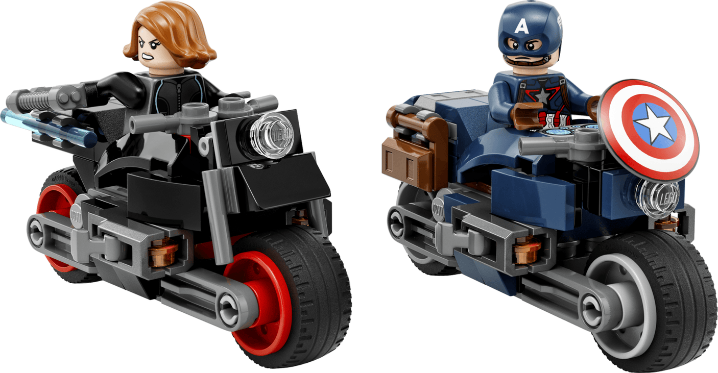 Lego Jucării Set Constructie LEGO Super Heroes 76260 | Black Widow & Captain America, Marvel, Motocicleta, 231 Piese