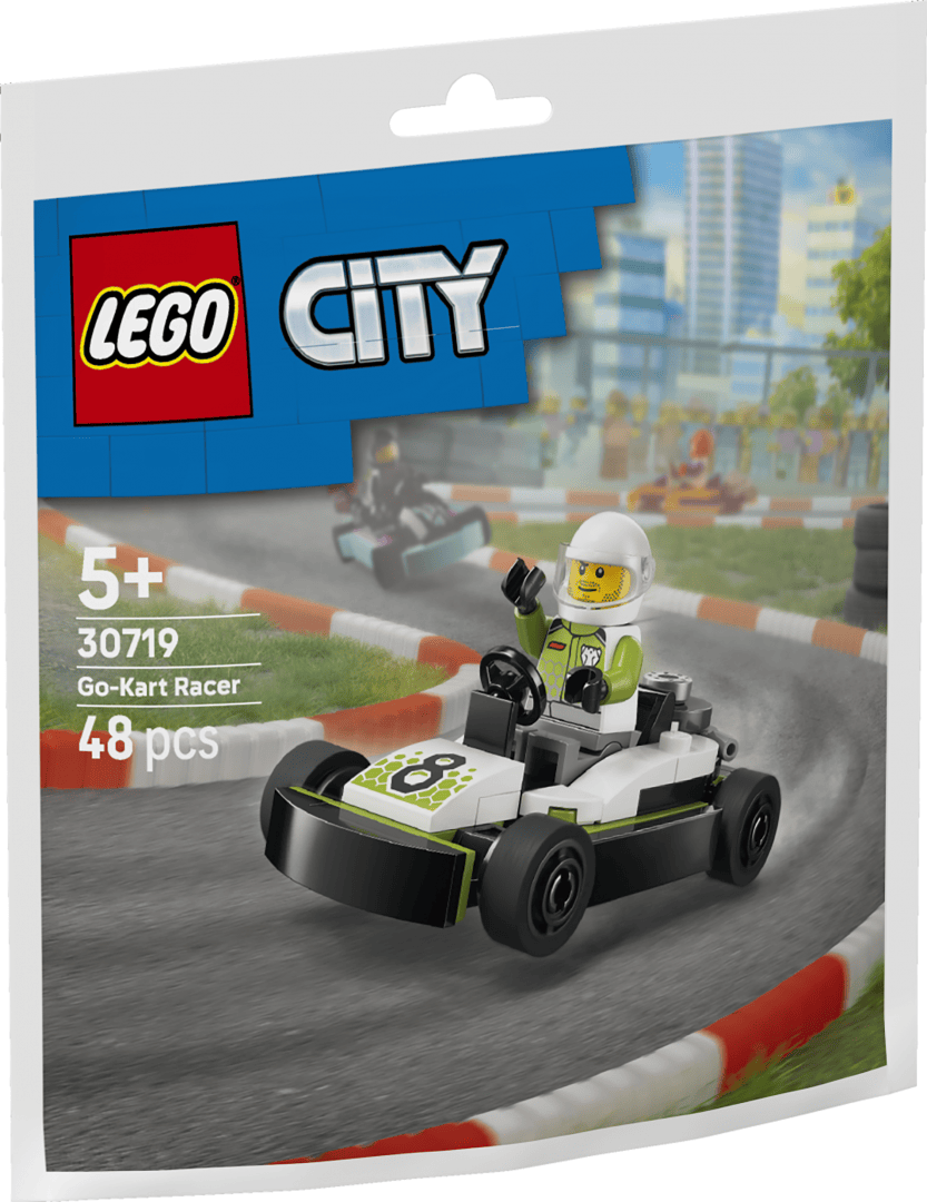 Lego Jucării Set Constructie LEGO 30719 | Cart si Pilot, Polybag, Cadou