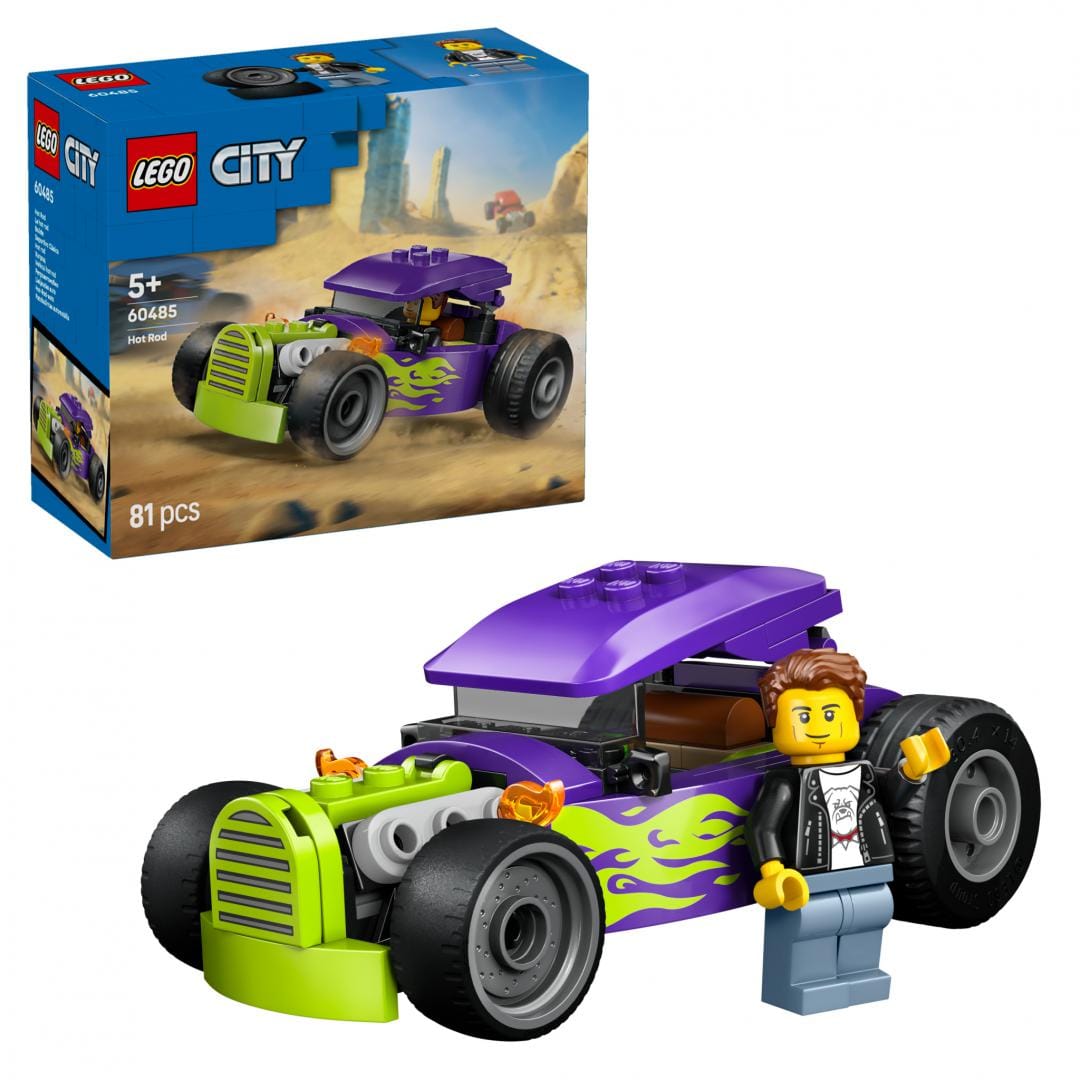 Lego Jucării Set Constructie LEGO City 60485 | Hot Rod, Vehicul, Cadou