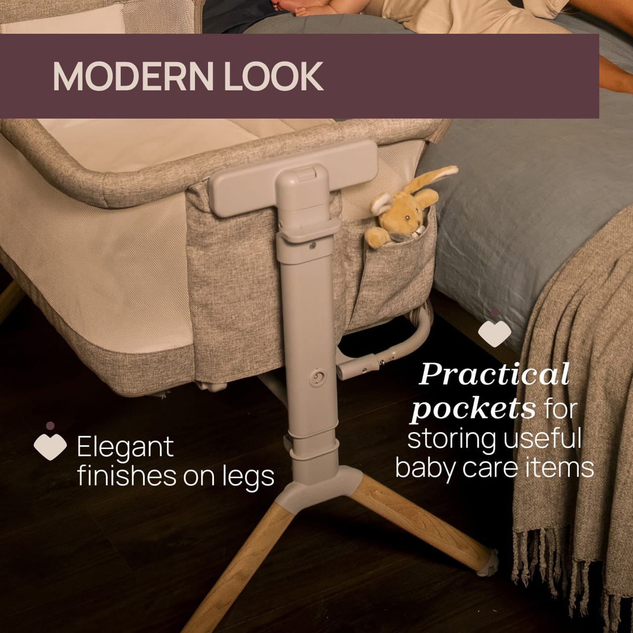 Chicco Puericultură Patut Co-sleeping Chicco Next2Me Armonia 8714243-8 | Carrara, 0 Luni+