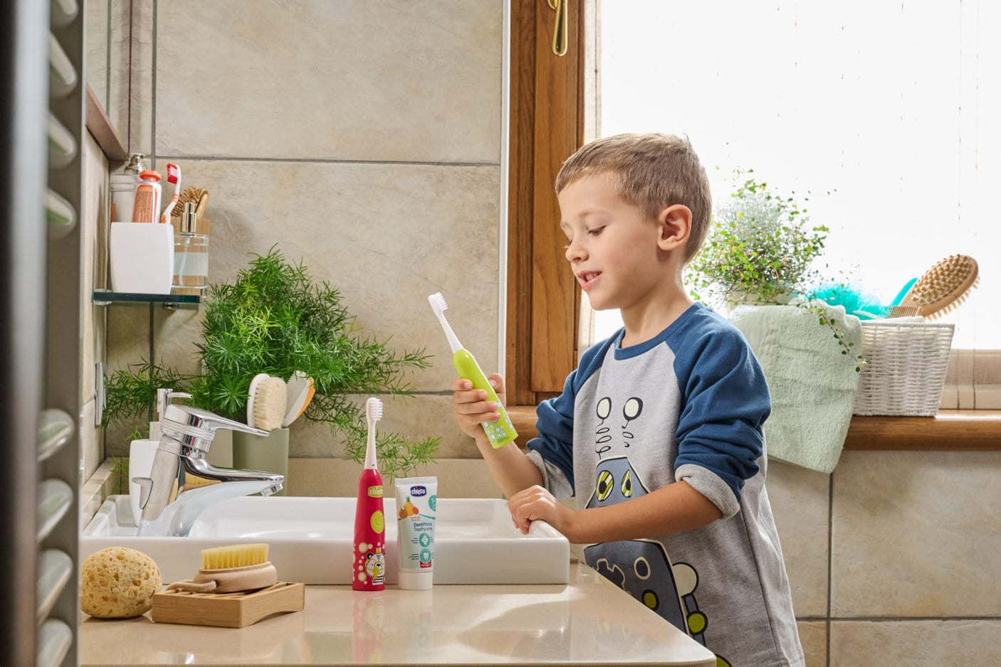 Chicco Îngrijire bebe Periuta de Dinti Electrica pentru Copii Chicco 1208500-7 | Panda, 3ani+