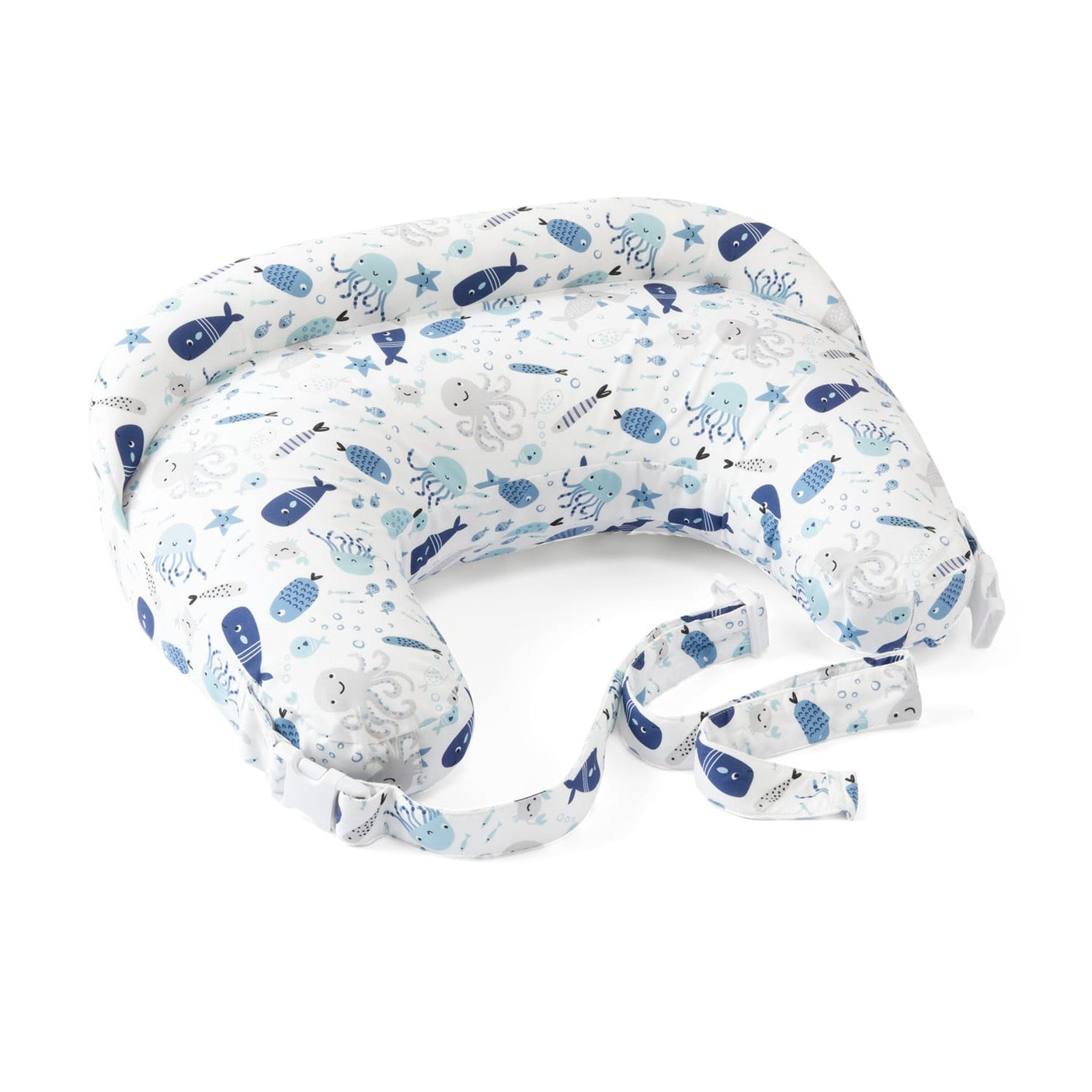 Chicco Îngrijire bebe Perna Alaptare Chicco Boppy Deluxe 7991286-8 | Deluxe Fish Fun, 0 Luni+
