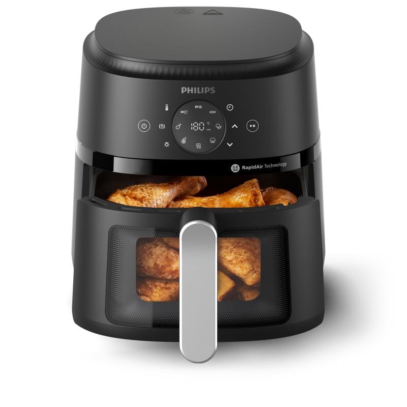 Philips Friteuză cu aer cald Philips Airfryer NA221/00, 4,2 L, 1500 W, Negru