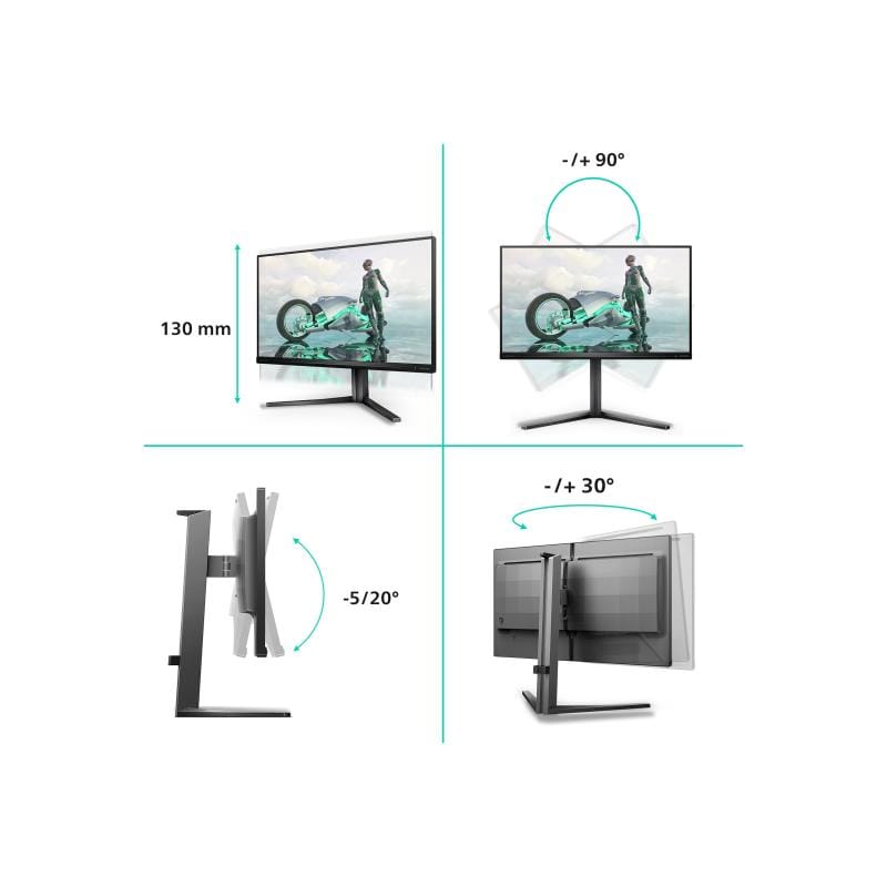 Philips Monitor Philips 25M2N3200U/00 25" – ecran versatil pentru birou, acasă și divertisment