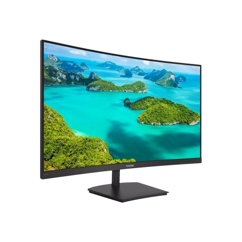 Philips Monitor LED Philips E Line 241E1SC/00 23,6” Full HD, design modern pentru birou și acasă