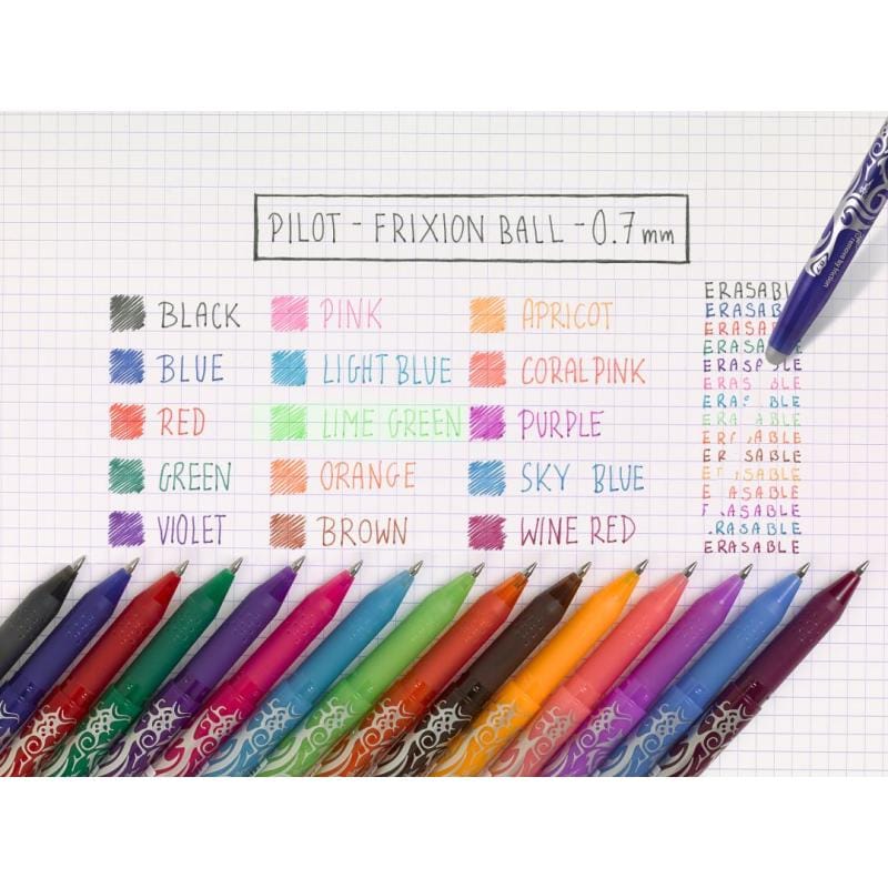 Pilot Pix cu gel ștergibil Pilot FriXion Ball Roșu 0,7 mm BL-FR7-R (BLFR7R)