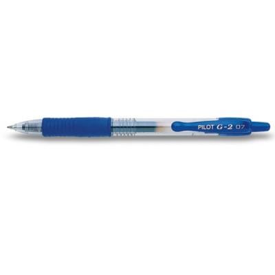 Pilot Pix cu gel Pilot G2 0,7 mm, albastru, retractabil, BL-G2-7-L (BLG27L)